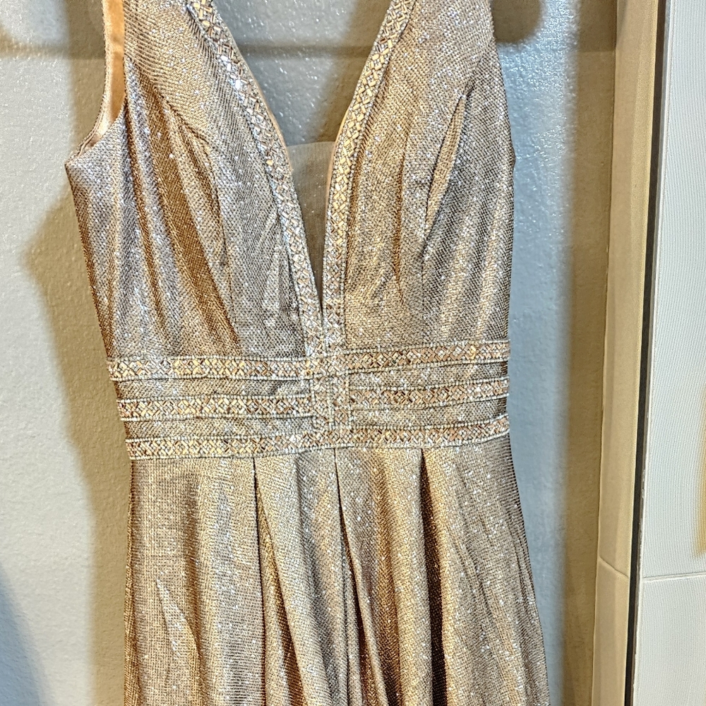 Prom dress gold